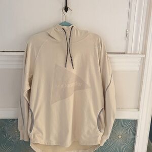 Men’s And Wander Off White Logo Drawstring Hoodie w/Gray Stitching. Size M